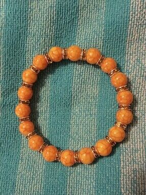 Orange Burst Bracelet